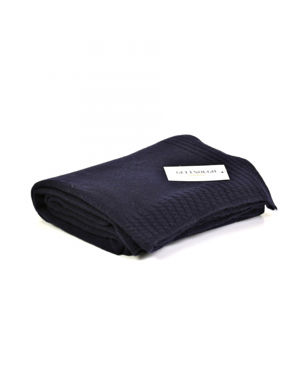 BN Get Enough Cashmere 100% Cashmere Beige Throw/Blanket 47.5” X 68.5” 